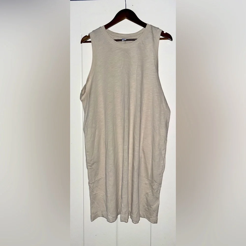 Old Navy Featherweight Cotton Jersey Tank Dress Women XL NEW Summer Travel Beach